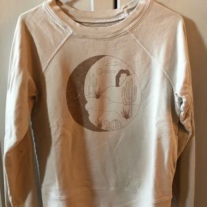 MATE the Label Moon Sweatshirt size S in Bone